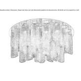 Venetian crystal ceiling lamp Inece
