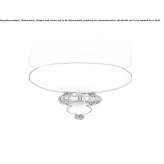 Venetian crystal ceiling lamp Titaguas