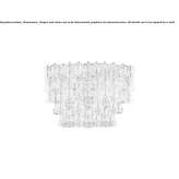 Venetian crystal ceiling lamp Dobromyl
