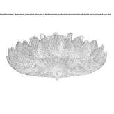 Venetian crystal ceiling lamp Digora