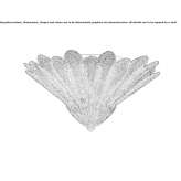 Venetian crystal ceiling lamp Oblesevo