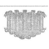 Venetian crystal ceiling lamp Windale