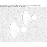 Wall lamp/ceiling lamp made of polycarbonate Ciuani