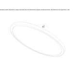 Adjustable LED ceiling lamp made of PMMA Meranges