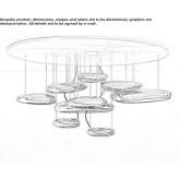 Ceiling lamp made of aluminum and ABS Micasasa