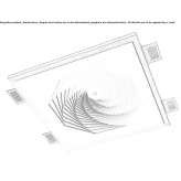 Wpuszczana lampa sufitowa LED Cristaly® Teningen