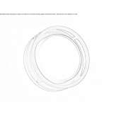 LED ceiling lamp made of glass Ostoros