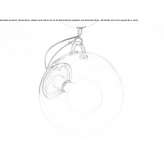 Ceiling lamp made of glass and steel Clabecq