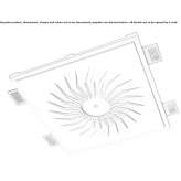 Wpuszczana lampa sufitowa LED Cristaly® Teningen