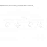 Adjustable metal ceiling lamp Kaarina