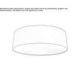 Ceiling lamp in suede fabric Aubin