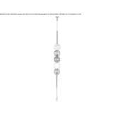 Blown glass ceiling lamp Proszkow