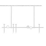 Modułowa lampa sufitowa LED z metalu Weisweil