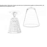 Crystal ceiling lamp Stylida