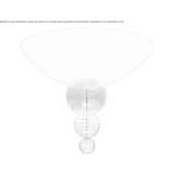 Blown glass ceiling lamp Proszkow