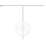 LED hanging lamp in Carrara marble Sleen