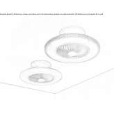 Lampa sufitowa LED z PMMA Kaarina