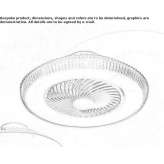 Lampa sufitowa LED z PMMA Kaarina