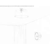 Lampa ścienna/lampa sufitowa z dmuchanego szkła Uvalde
