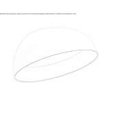 Semi-recessed LED ceiling lamp Toril
