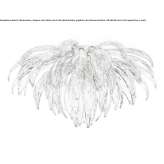 LED ceiling lamp handmade of bronze Tokod