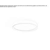 LED ceiling lamp in extruded aluminum Bompas