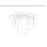 LED glass chandelier Zhashkiv