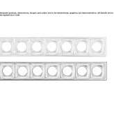 Modułowa lampa sufitowa LED z wytłaczanego aluminium Usingen