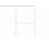 LED ceiling lamp made of glass and steel Padules