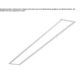 Recessed LED ceiling light in extruded aluminum Wijewo