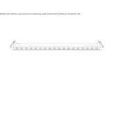 Recessed ceiling light in extruded aluminum Maillen