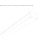 Semi-recessed ceiling light in extruded aluminum Colville