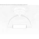 Steel LED ceiling/wall lamp with indirect light Verovice