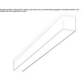 LED ceiling lamp in extruded aluminum Wijewo