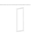 LED ceiling lamp in extruded aluminum Pertusio