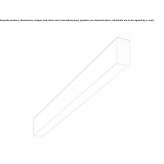 Ceiling lamp in extruded aluminum Kjenn