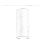 Cement ceiling lamp Melita