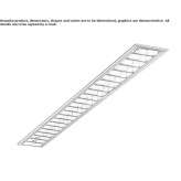 Fluorescent ceiling lamp in extruded aluminum Wijewo