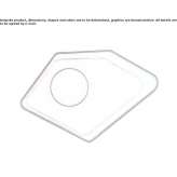 Steel wall lamp/ceiling lamp Cornalba