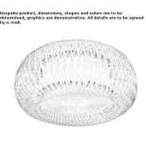 LED ceiling lamp in polycarbonate and Lentiflex® Inahuaya