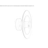 LED wall lamp made of blown glass Onex