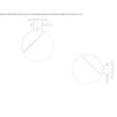 Wall lamp/ceiling lamp made of glass and steel Stenico