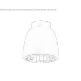 Aluminum ceiling lamp Angerlo