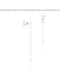 Wall lamp/ceiling lamp made of sandblasted glass Kostrena