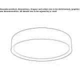 Aluminiowa lampa sufitowa LED Cambes