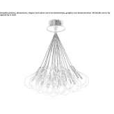 LED ceiling lamp made of glass Uzice