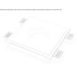 Wpuszczana lampa sufitowa LED Cristaly® Gandesa
