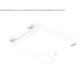 Półwpuszczana lampa sufitowa LED Cristaly® Coalgate