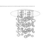 LED ceiling lamp made of glass and steel Lefkonas