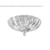 Crystal LED ceiling lamp Usquil